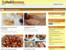 Tablet Screenshot of delirecetas.com